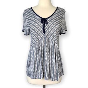 NWT Layla Patterned Blouse Top